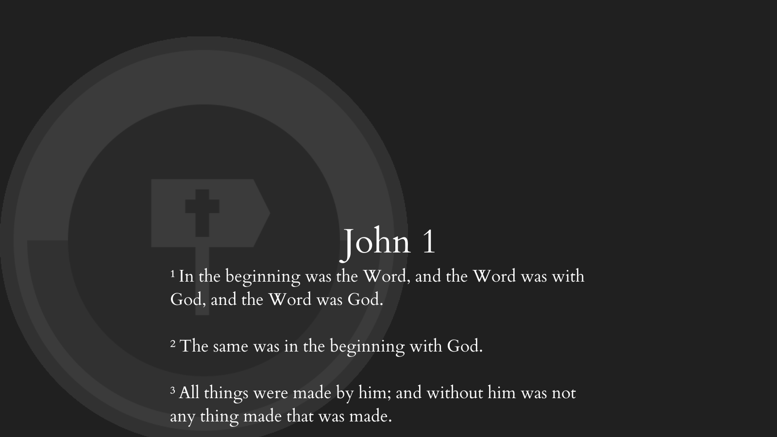 Photo featuring John 1